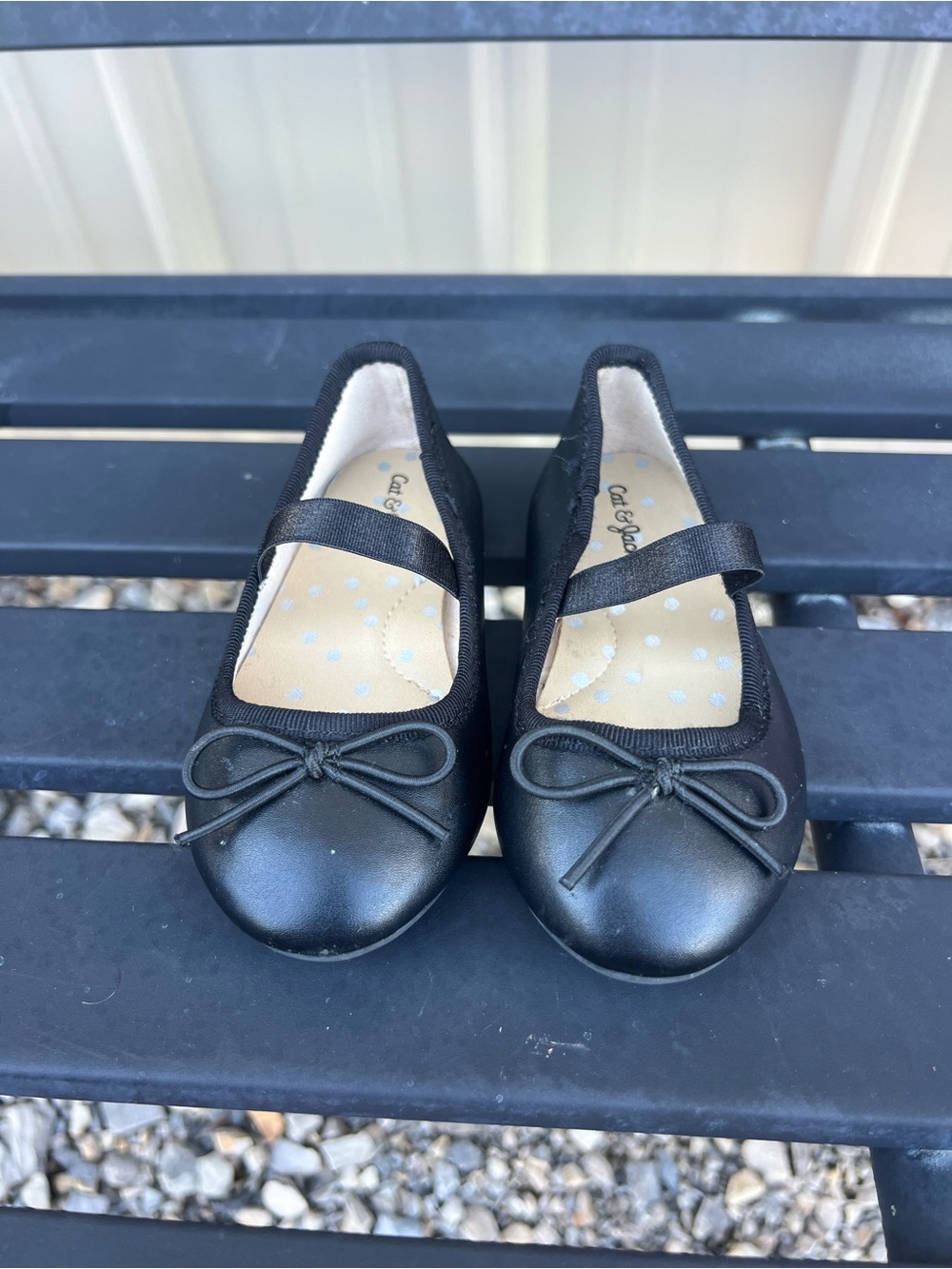 Cat & Jack Toddler Black Slip-On Ballet Flats Size 6